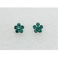 thumbnail image 4 of Faship Stunning Green Rhinestone Crystal Floral Necklace Earrings Set, 4 of 5