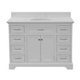 thumbnail image 5 of Aria 48" Bathroom Vanity with White Cabinet and Quartz Top, 5 of 7