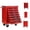 Red, variant on NIGSQJB 5 Drawers Tool Cart on Wheels, 30.7"H Lockable Rolling Tool Chest with Stainless Steel Roof,7 Small Tool Boxes,Multiple Interconnectable Cabinet for Warehouse, DIY, Repair Shop, Black+Red