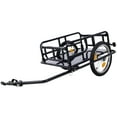 thumbnail image 4 of Foldable Bike Cargo Trailer with Universal Bike Hitch, Bicycle Wagon Trailer，Black, 4 of 5