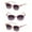 Glacier Pink/Glacier Pink, variant on "The Modish" Womens Fashion Reading Sunglasses – Full Lens Reader, UV Protection, Stylish & Comfortable (3 Pack) - Crystal Slate/Crystal Slate - 1.75