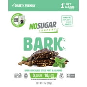 No Sugar Bark Dark Chocolatey Almond & Mint 200g