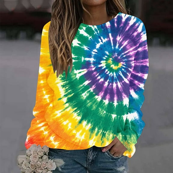 Runfenguu Plus Size Graphic Tees Graphic T Shirts Women'S Printed Casual Printed Long Sleeve Round Neck