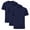Classic Navy, variant on 3-Pack Men's Cotton Short Sleeve Crew Neck Pocket T-Shirt, Black, X-Large