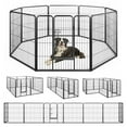 thumbnail image 7 of Demi Bonn 8-Panels Dog Playpen Outdoor 31"x32" Dog Pen Large Indoor Metal Puppy Pet Playpen for Small Dogs Run Fence / Iron Pet Dog Playpen, Black, 7 of 7