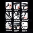 thumbnail image 4 of Qaailabf Universal Bike Mudguard Set 21x42cm Adjustable Length 19-23cm Quick Release Splash Guard for Mountain Road Bikes Black Plastic with Installation Kit - Streamlined Design Weather Resistant, 4 of 10
