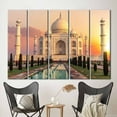 thumbnail image 5 of Sunset Printed, Indian Architecture Poster, Landscape Artwork, Seven Wonders Canvas Art, Famous Places Wall Decor, Taj Mahal Canvas, Canvas Wall Decor - Rolled Canvas, 5 of 9