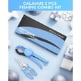 thumbnail image 4 of Calamus 2 Pc Fishing Tool Kit, Corrosion-Resistant Pliers, Lip Gripper, Fillet Knife, Scale, Retractor, Gloves, Scissors & Pocket Knife, Fishing Gear Set-DriftWave, 4 of 10