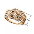 thumbnail image 3 of Charm Women Party 18k Yellow Gold Plated Ring Cubic Zircon Jewelry Sz 6-10, 3 of 5