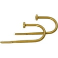 thumbnail image 3 of MERIVILLE Decorative End Cap Curtain Holdbacks, Set of 2, Satin Nickel Finish, Window Tiebacks with Mounting Hardware, 3 of 5