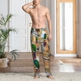 thumbnail image 4 of Salouo Mallard Ducks Print Pajama Pants for Men, Lounge Pants Elastic Waistband Casual Men's sleepwear Loungewear Sleep Pajama Pant -Small, 4 of 7
