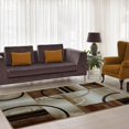 thumbnail image 1 of Ladole Rugs Adonis Vincenza Collection Geometric Elegant European Soft Area Rug Carpet in Beige Brown, 7x10 (6'5" x 9'5" , 200cm x 290cm), 1 of 5
