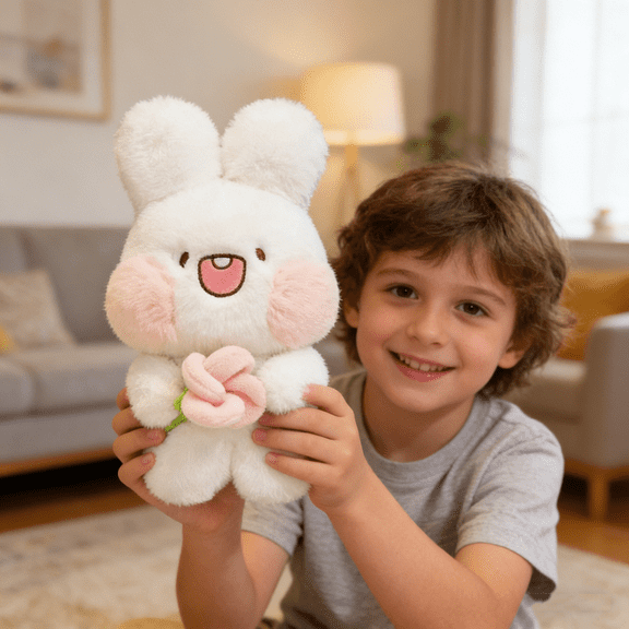 LLXD Elephant Hand Puppet Plush Toy with Movable Mouth for Role Play Storytelling Education Soft Animal Figure Puppet