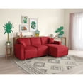 thumbnail image 1 of Sala Modular Reversible Makora Bennet con Memory Foam Rojo Lino y Respaldo Ajustable, 1 of 8