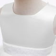 thumbnail image 4 of Baby Girls Ruffle Lace Backless with Headwear Bowknot Flower Wedding Christmas Dress, 3M-24M, 4 of 7