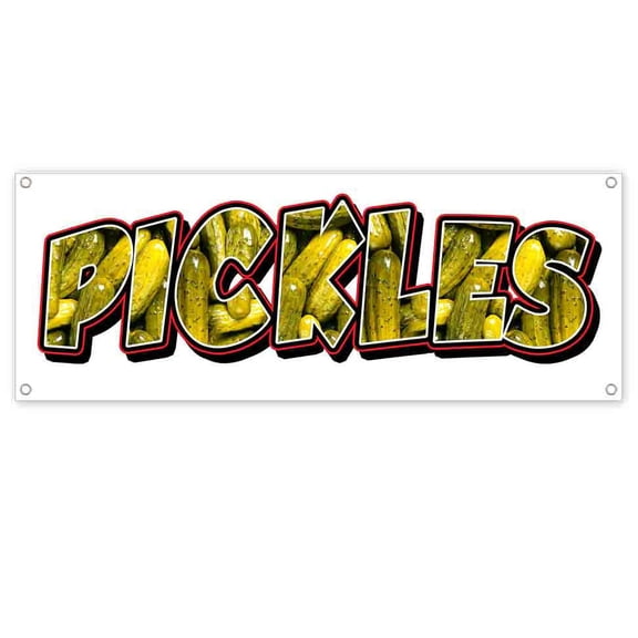 Pickles 13 oz Vinyl Banner With Metal Grommets