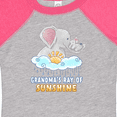 thumbnail image 4 of Inktastic Grandma's Ray of Sunshine Cute Elephants Rainclouds and Sun Boys or Girls Baby Bodysuit, 4 of 5