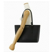 Michael Kors Jet Set Travel Saffiano Leather Small Top zip Shoulder Tote - Black