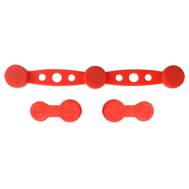 50% off clearance! Air Fryer Magnet Silicone Buckle Red - Air Fryer Silicone Buckle Set for Parchment Paper Kitchen Accessory with Long and Short Clips Silicone Clasp for Air Fryer
