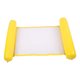thumbnail image 1 of Cama flotante inflable grande y gruesa, hamaca de agua portátil, tumbona para piscina, foto de verano, para mujeres y hombres, color amarillo, 1 of 11