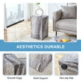 thumbnail image 5 of NYEESS 12"x12"x19.6" Gray Textured MDF Side Table Coffee Table For Living Room, 5 of 11