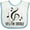 White and Blue, variant on Inktastic Funny Music Yes Im Treble Boys or Girls Baby Bib