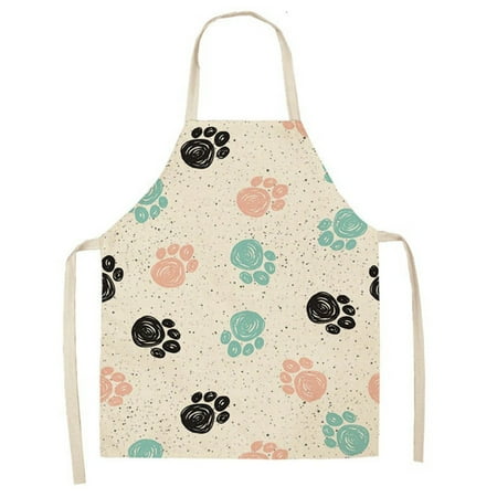 

LYCAQL Aprons For Cooking Animal Series Printed Apron Household Cleaning Coverall Sausage Dog Aprons For Women and Men