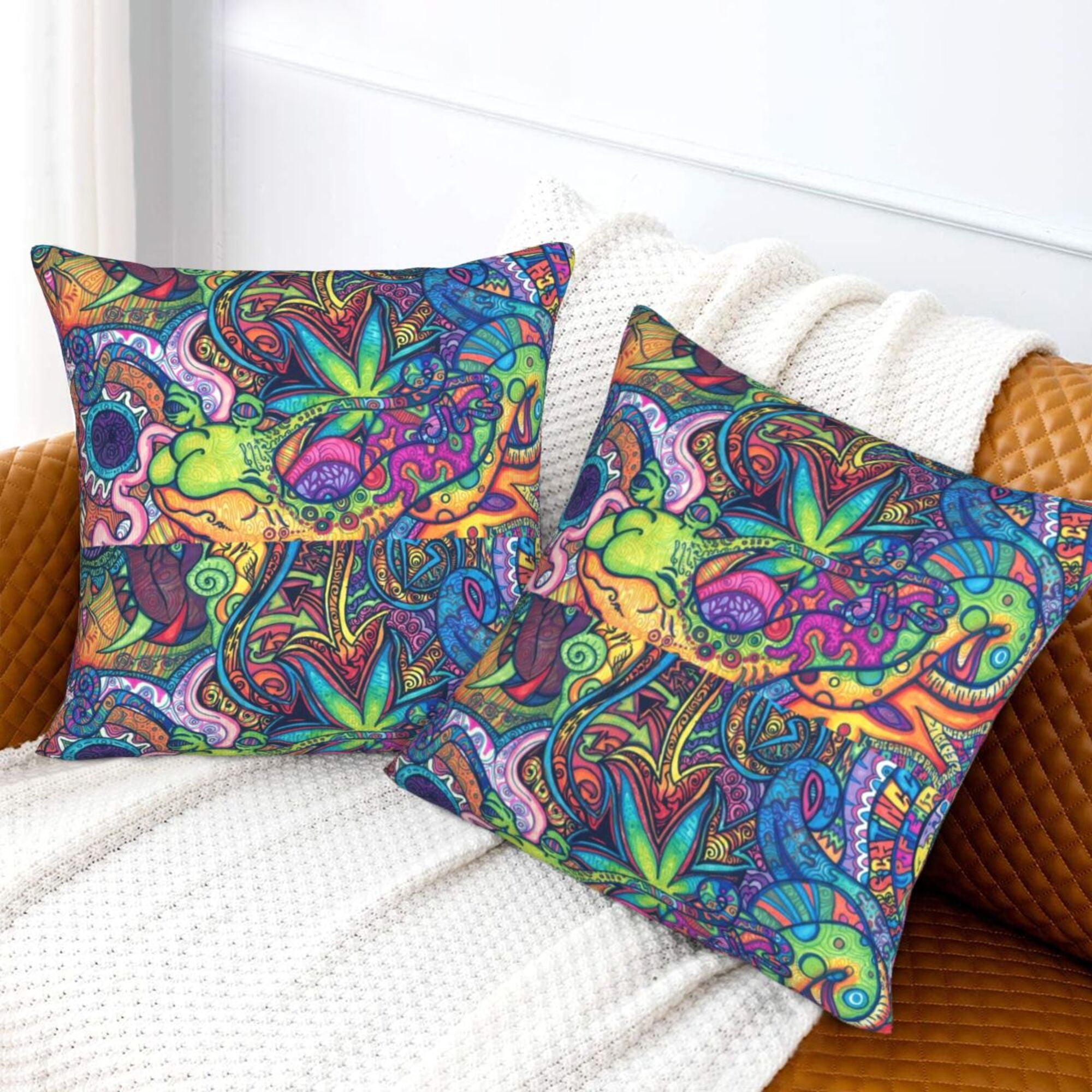 Trippy outlet throw pillows