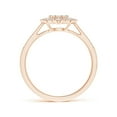 thumbnail image 2 of ANGARA Natural Pressure-Set Diamond Floral Engagement Ring in 14K Rose Gold for Women (Size-2.7mm| Color-G| Clarity-VS2) | April Birthstone, Anniversary, Jewelry Gift for Women | Natural Diamond Ring, 2 of 9