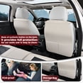 thumbnail image 5 of for SUBARU FORESTER 2017 Car Seat Cover, Gray Car Seat Covers, Waterproof PU Leather Full Set of 5 Seats Easy to Clean and Install Beautify Interior, Airbag-Compatible, 5 of 9