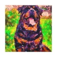 thumbnail image 1 of Powerful Rottweiler Portrait - Canvas, 1 of 10