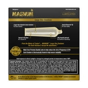 (2 pack) Trojan Magnum Lubricated Large Condoms, Lubricated Condoms, 36 Count Pack