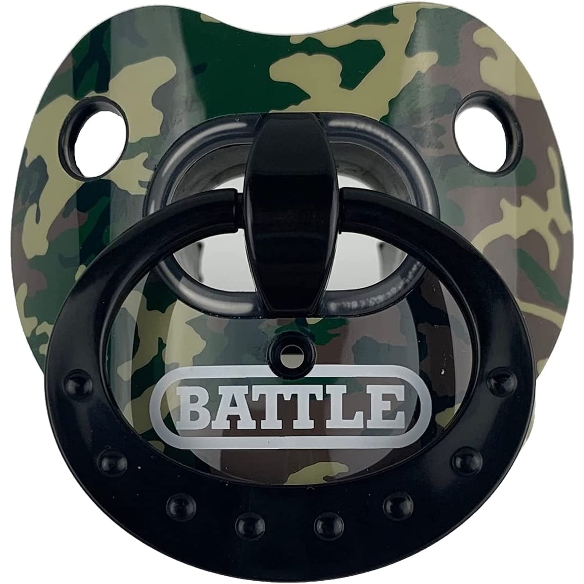 Battle Sports Binky Oxygen Chrome Lip Protector Mouthguard Green