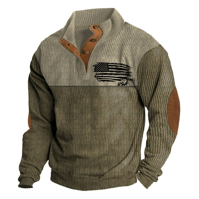 Chandail en Molleton Sans Capuche pour Hommes pour un Confort et un Style Quotidiens - Chandail à Manches Longues Col Rond Décontracté Mode Urbaine