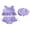 Purple, variant on BemeyourBBs Toddler Baby Girl 3 Piece Swimsuit Set Summer Beach Swimwear Infant Bathing Suit Sleeveless Eyelet Ruffle Bikini Tops Bottoms and Sun Hat