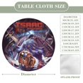 thumbnail image 2 of The Binding of Isaac-theme Fitted Round Tablecloths Elastic Edged Table Covers Waterproof Table Cloth for Kitchen Holiday Party Tables Decor 150cm, 2 of 6