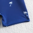 thumbnail image 5 of Gubotare Baby Boy Swimsuit with Hat Toddler Boys Rash Guard Swimsuit Zipper Long Sleeve Bathing Suit Infant Bathing Suit Swimwear Beachwear 12 18 Months (Blue,12-18 Months), 5 of 8