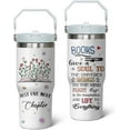 thumbnail image 2 of Gifts for Book Lovers - 30oz Insulated Tumbler with Handle, Leak-proof Lid and Straw, Travel Coffee Mug, Stainless Steel Water Bottle, 2 of 6