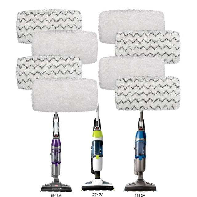 1252 Vac & Steam Mop Pad for Bissell PowerFresh Vac & Steam 2747A, 1132