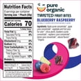 thumbnail image 6 of Pure Organic Blueberry Raspberry Gluten-Free Twisted Fruit Bites, Kids Snacks, 8 Count, 6 of 10