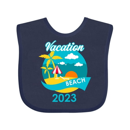 

Inktastic Vacation Beach 2023 Gift Baby Boy or Baby Girl Bib
