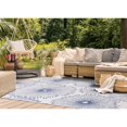 thumbnail image 2 of Brooke Collection - Blue/White Botanical Two-Sided Outdoor Rug 5'3" x 7'7", 2 of 5