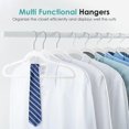 thumbnail image 2 of Velvet Hangers Non Slip Felt Hangers, 30 Pack White Velvet Clothes Hangers Space Saving Slim with 360 Degree Swivel Hook for Suits Coats, Jackets, Pants, and Dress Clothes, 2 of 4