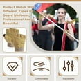 thumbnail image 3 of 1 Pairs Director's Showcase Color Guard Gloves Fingerless Colorguard Gloves Adjustable Wrist Strap for Color Guard Flag Pole and Sports, 3 of 8