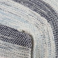 thumbnail image 5 of Trent Home Boho Square Pouf in Patterned Blue Melange Cotton, 5 of 6