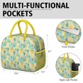 thumbnail image 6 of Lunch Bag Lunch Box for Women Reusable Insulated Lunch Bags,Water-Resistant Pineapple Pattern Cooler Lunch Tote Bag, Large Capacity for Work Travel Picnic, 6 of 6