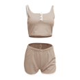 thumbnail image 6 of Afdoent Women 2 Piece Workout Sets Women's Fitness Mesh Running Shorts Retro Yoga Bodybuilding Lightweight Sports Shorts Set Gym Outfits, 6 of 6