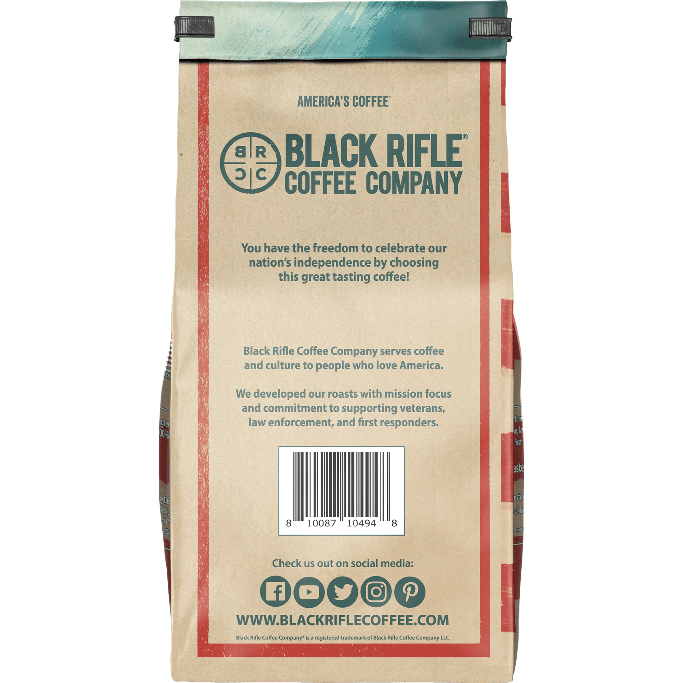 6 pack) Black Rifle Coffee Spirit of '76, Medium Roast, Ground