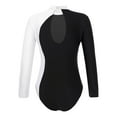 thumbnail image 2 of iiniim Girls Shiny Diamond Long Sleeve Leotard Figure Skating Ballet Dancewear Size 6-16 A White 16, 2 of 7