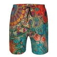 thumbnail image 4 of Kdxio Mandala Colorful Pattern Mens Casual Shorts - Drawstring Summer Beach Sports Shorts for Men, 4 of 9